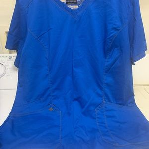 CHEROKEE navyXL KHAKI TOPS/matching jogger bottoms 5 pocket bottom 2 pocket tops